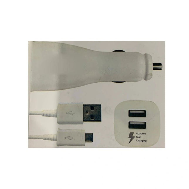 Samsung Dual USB - A 15W Fast Charging Car Charger with Micro USB Cable - GR Phones