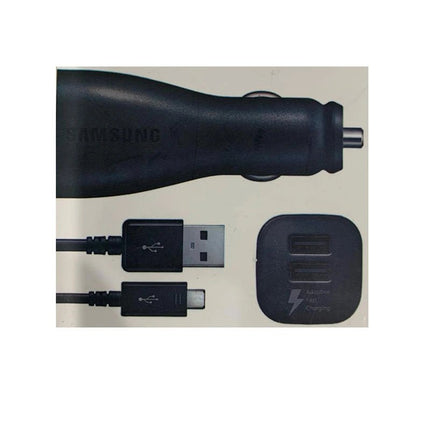Samsung Dual USB - A 15W Fast Charging Car Charger with Micro USB Cable - GR Phones