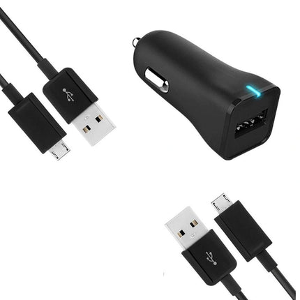 Samsung Dual USB - A 15W Fast Charging Car Charger with Micro USB Cable - GR Phones