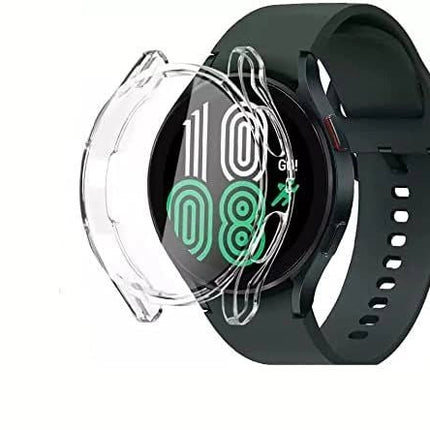 Samsung Watch 4/ 5 44mm Protector Case with Tempered Glass – Transparent - GR Phones