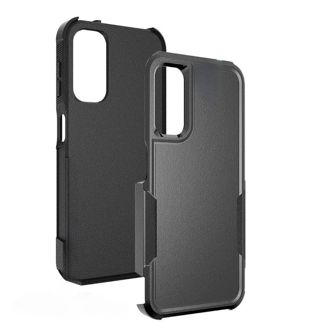 Shockproof Commuter Case Cover for Galaxy S25 FE - Black - GR Phones