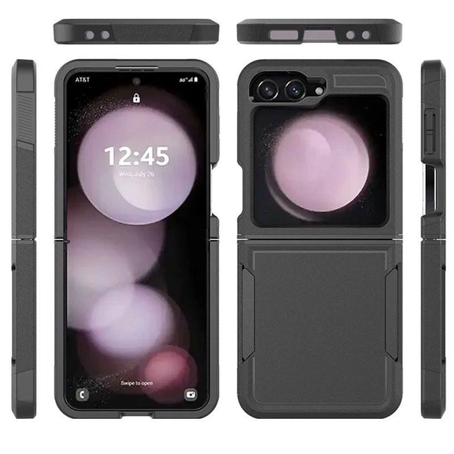 ShockProof Commuter Case Cover For Galaxy Z Flip7 - Black - GR Phones