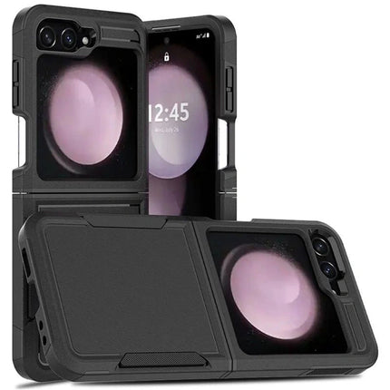 ShockProof Commuter Case Cover For Galaxy Z Flip7 - Black - GR Phones