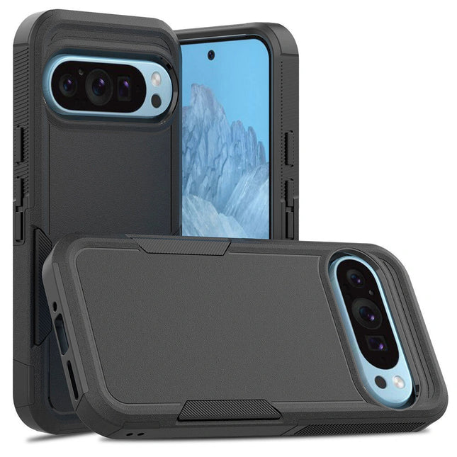 ShockProof Commuter Case Cover For Google Pixel 9 Pro XL - Black - GR Phones