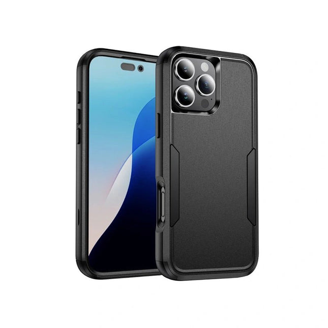 ShockProof Commuter Case Cover For iPhone 16 Pro Max - Black - GR Phones