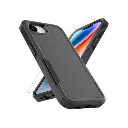 ShockProof Commuter Case Cover For iPhone 16E/ 17E - Black - GR Phones