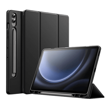 Smart Fold Case Cover for Galaxy Tab S8 Ultra/ S9 Ultra/ S10 Ultra - Black - GR Phones