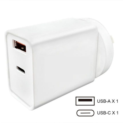 Smart IC 20W Adapter USB - C + USB - A - GR Phones