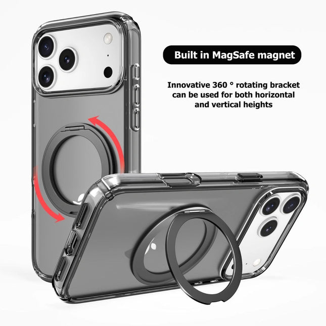 Stay Black Rotative Magsafe Ring Case Cover for Galaxy S26 Ultra - GR Phones