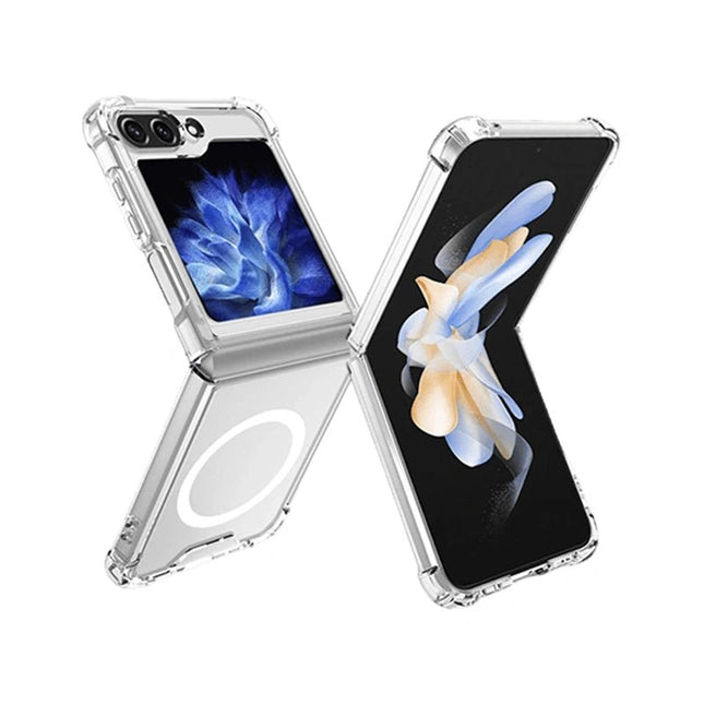 Stay Clear Magnetic Case Cover For Galaxy Z Flip 5 - Transparent - GR Phones