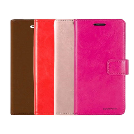 Goospery Mercury Blue Moon Diary Wallet Leather Case For iPhone 14 Pro