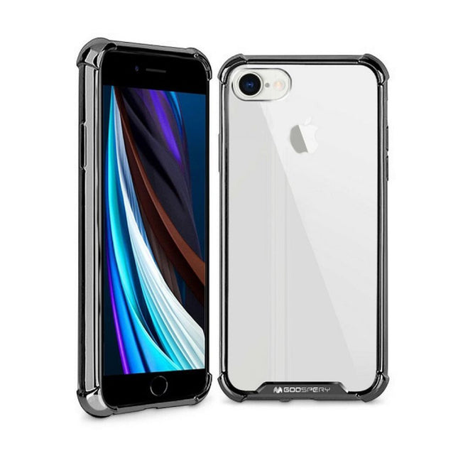 Transparent Wonder Case With Metal Plating For iPhone 7 Plus/ 8 Plus - Black - GR Phones