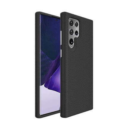 Triangle Armor Case Cover For Galaxy S23 Ultra - Black - GR Phones