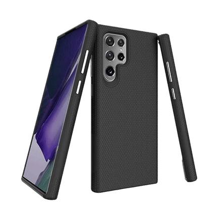 Triangle Armor Case Cover For Galaxy S23 Ultra - Black - GR Phones