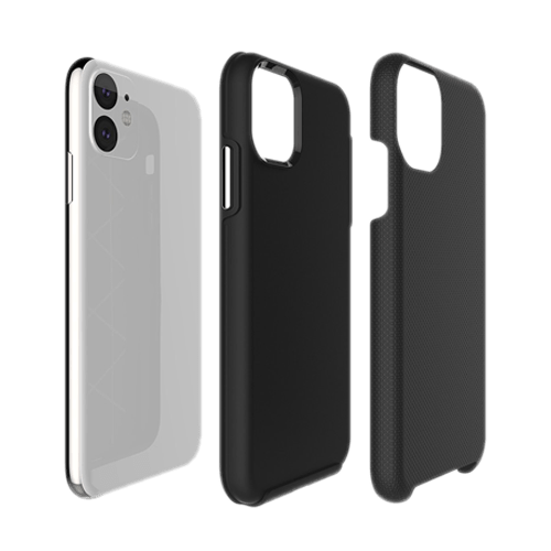 Triangle Armor Case Cover For iPhone 11 - Black - GR Phones