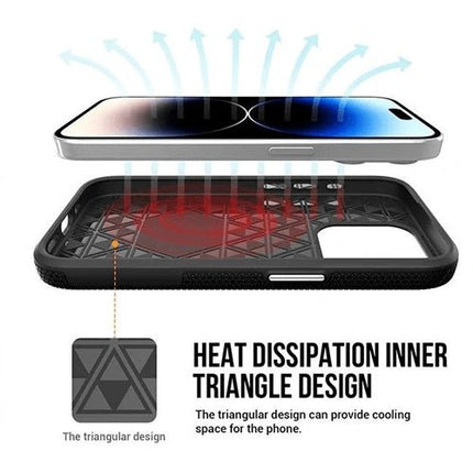 Triangle Armor Case Cover For iPhone 16 - Black - GR Phones