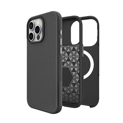 Triangle Armor Case Cover For iPhone 16 Pro - Black - GR Phones