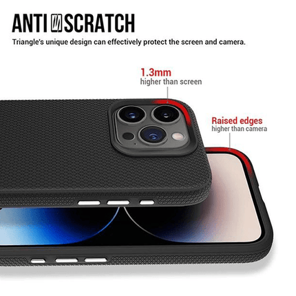 Triangle Armor Case Cover For iPhone 16 Pro - Black - GR Phones