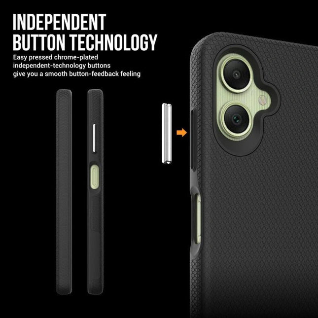 Triangle Armour Case Cover for Galaxy A06 - Black - GR Phones