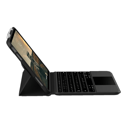 UAG Apple iPad 11th (A16) / 10th Gen Bluetooth Keyboard with Trackpad & Backlit Keys Rugged Case - Black /Ash (124020114031) - GR Phones