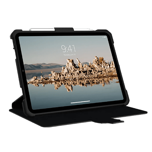 UAG Metropolis SE Apple iPad 11th (A16) / 10th Gen Folio Rugged Case - Black (12339X114040), DROP+ Military Standard, Adjustable Stand - GR Phones