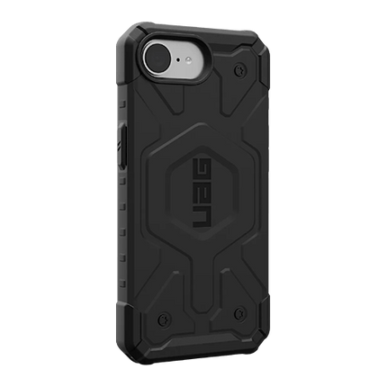 UAG Pathfinder MagSafe iPhone 16E (16.1") Rugged Case - Black (114499114040), 18ft Drop Protection (5.4M), Raised Screen Surround - GR Phones