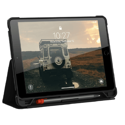 UAG Plyo Apple iPad (10.2") (9th/8th/7th Gen) Folio Rugged Case - Black/Ice (121912174043), DROP+ Military Standard - GR Phones