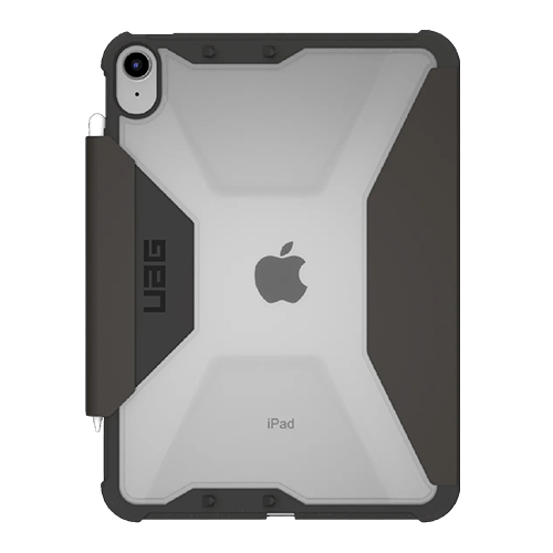 UAG Plyo Apple iPad 11th (A16) / 10th Gen Folio Rugged Case - Black/Ice (123392114043), DROP+ Military Standard, Raised Screen Surround - GR Phones