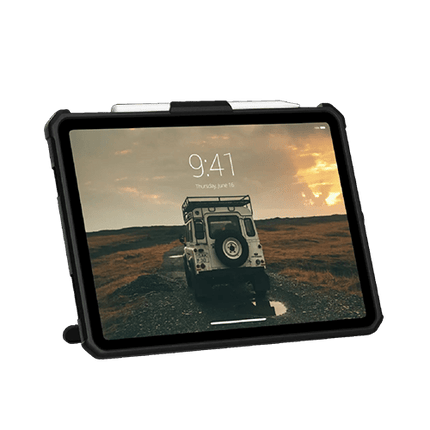UAG Scout Apple iPad 11th (A16) / 10th Gen with KickStand & Hand strap Rugged Case - Black (12339HB14040), DROP+ Military Standard - GR Phones