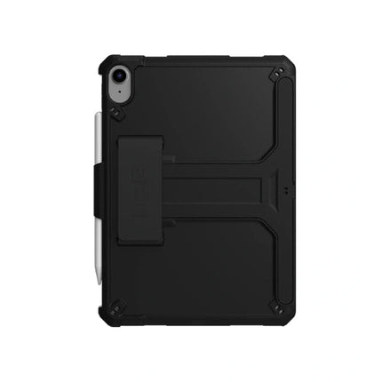 UAG Scout Apple iPad 11th (A16) / 10th Gen with KickStand & Hand strap Rugged Case - Black (12339HB14040), DROP+ Military Standard - GR Phones