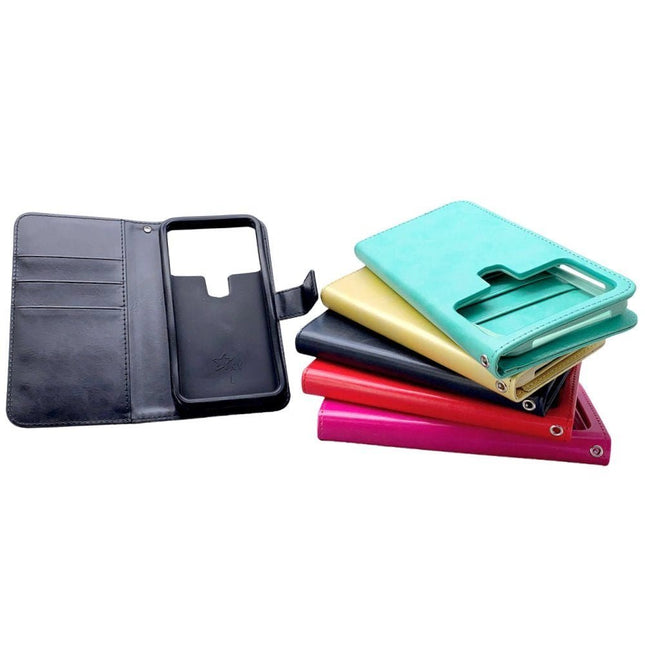 Universal Diary Wallet Leather Case Cover For Phone 5.5 - 6 Inch - Rose Gold - GR Phones