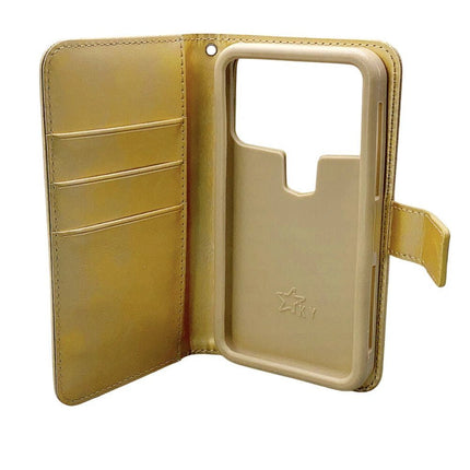 Universal Diary Wallet Leather Case Cover For Phone 5.5 - 6 Inch - Rose Gold - GR Phones