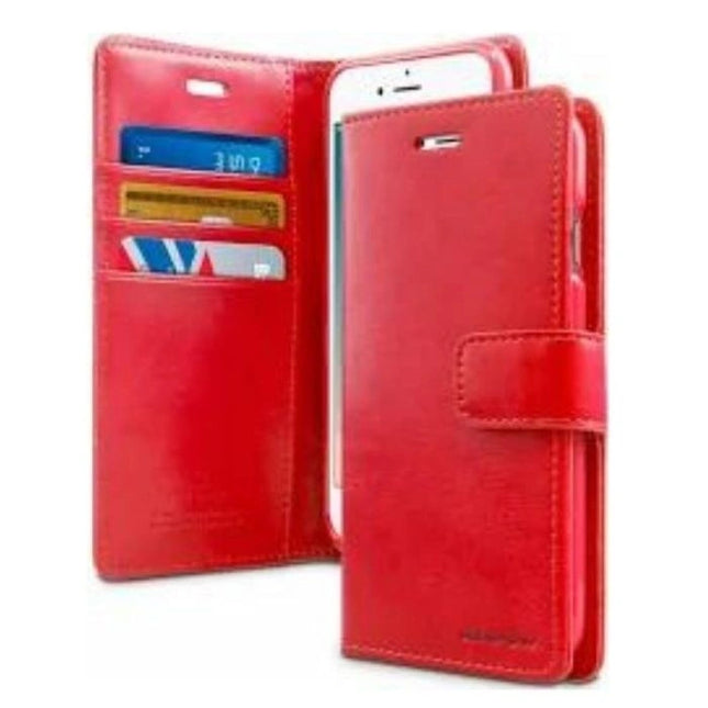 Goospery Mercury Blue Moon Diary Wallet Leather Case For iPhone 13 Mini