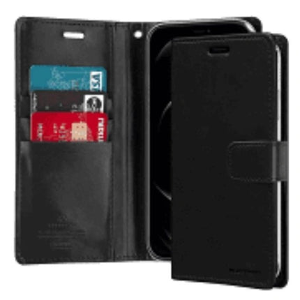 Goospery Mercury Blue Moon Diary Wallet Leather Case For iPhone 13 Mini