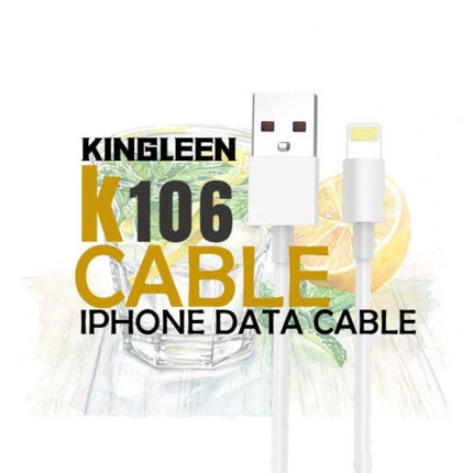 USB - A to Lightning Kingleen K106 Data Cable 2.1A Charging Cable - GR Phones