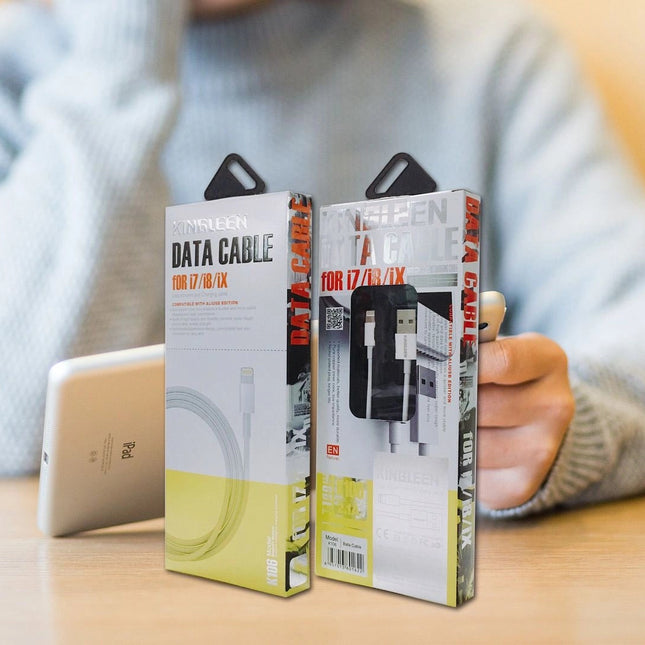 USB - A to Lightning Kingleen K106 Data Cable 2.1A Charging Cable - GR Phones