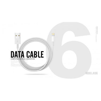 USB - A to Lightning Kingleen K106 Data Cable 2.1A Charging Cable - GR Phones