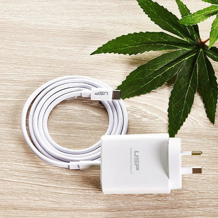 USP 20W Fast Wall Charger USB C - White - GR Phones