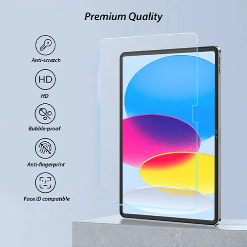 USP Apple iPad (A16) / Apple iPad (10.9") (10th Gen) Tempered Glass Screen Protector : Full Coverage, 9H Hardness, Bubble - free, Anti - fingerprint - GR Phones