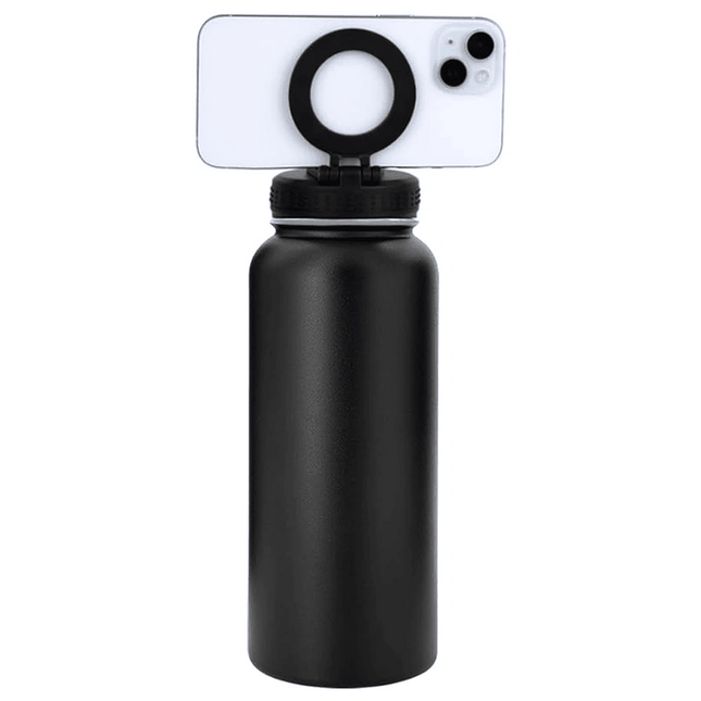 Vaccum Flask With Magsafe Holder - Black - GR Phones