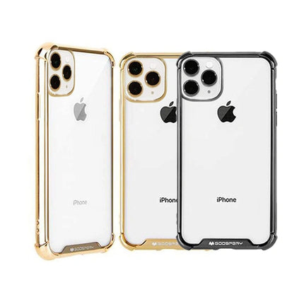 Goospery Mercury Transparent Wonder Protective Case With Metal Plating For iPhone XS Max