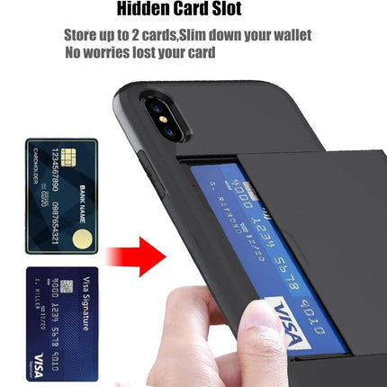 Xinghui Case Cover With Card Holder For iPhone X/ XS - Black - GR Phones